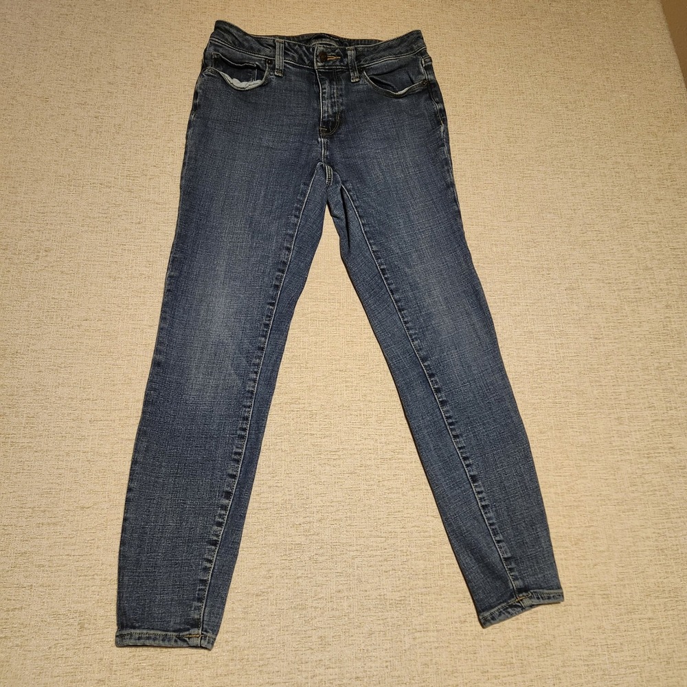 Calvin Klein Jeans Skinny Jeans Womens 6 Blue Mid Rise Stretch CJ9M4090